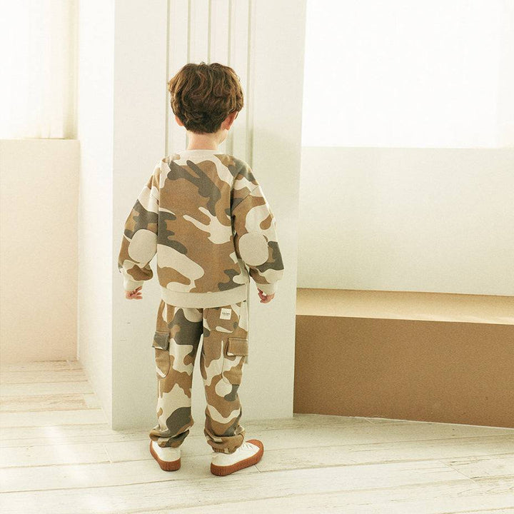 Camo Fleeced Sweatshirt-Sweatshirt - Kids-ToTo Heros-ToTo Heros l Premium Children&#x27;s Clothing