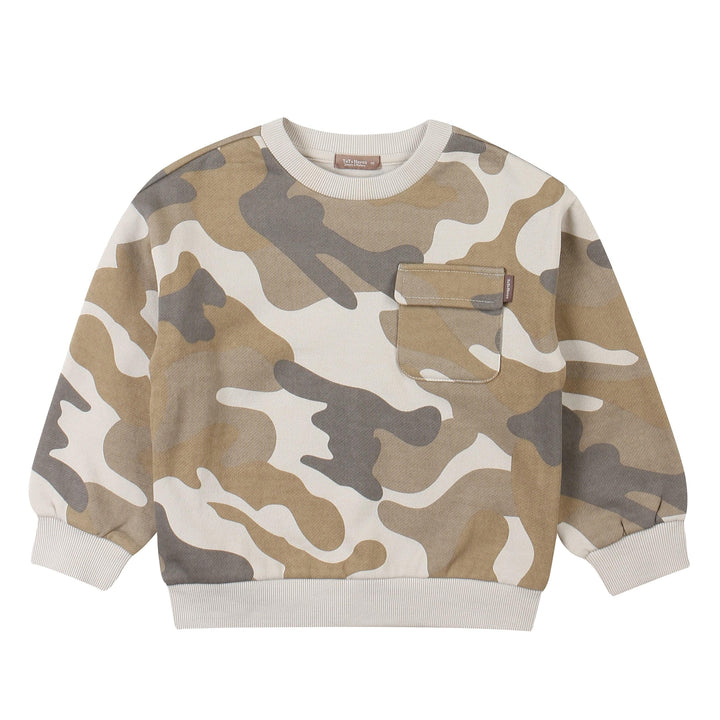 Camo Fleeced Sweatshirt-Sweatshirt - Kids-ToTo Heros-ToTo Heros l Premium Children&#x27;s Clothing