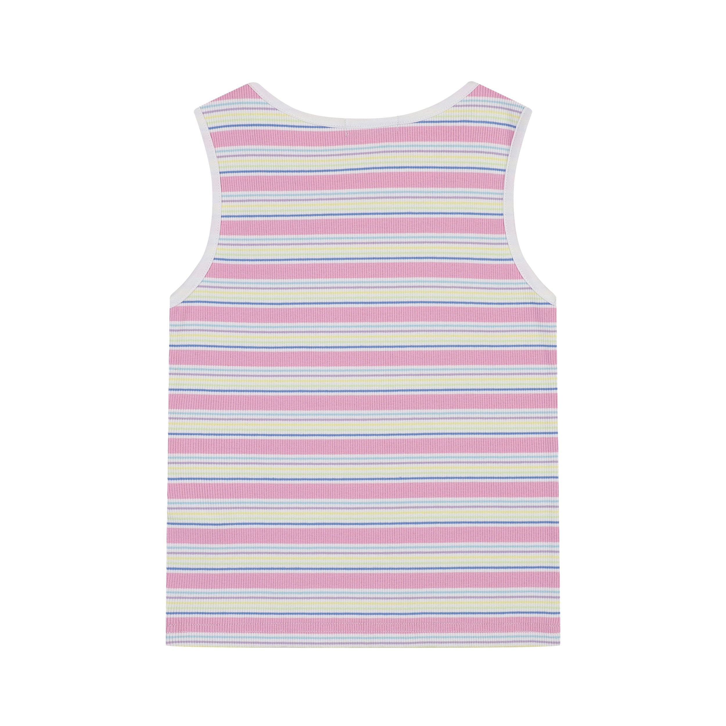 Candy Pop Ribbed Striped Tank Top & Cardigan Set-Cardigan - Kids-ToTo Heros-