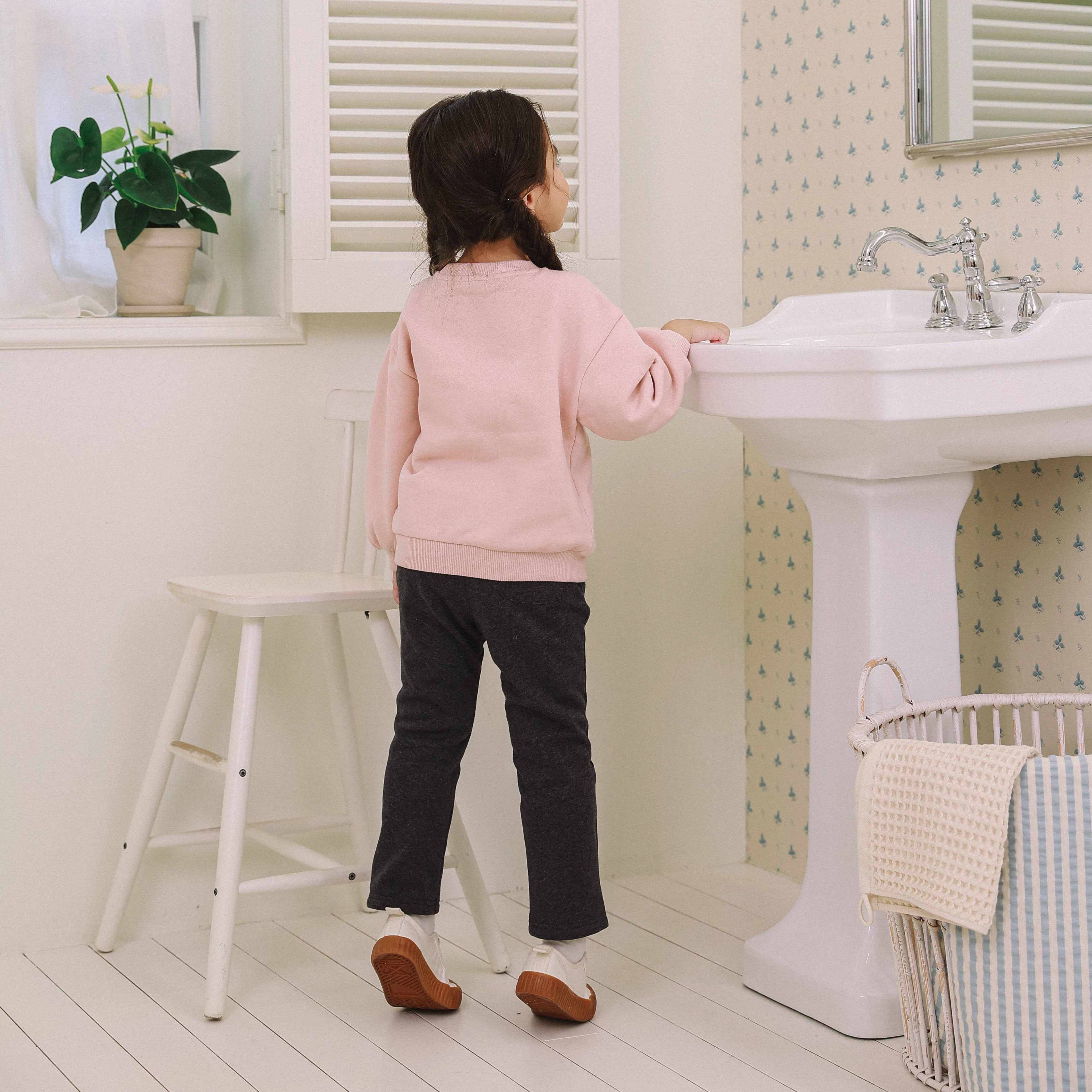 Chloe Slim Straight Fur-lined Pants-Pants - Kids-ToTo Heros-ToTo Heros l Premium Children&#x27;s Clothing