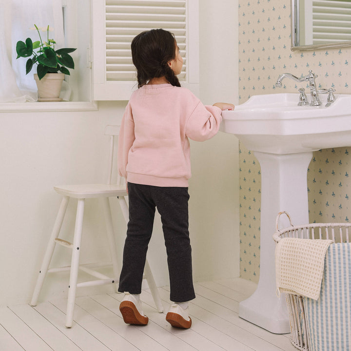 Chloe Slim Straight Fur-lined Pants-Pants - Kids-ToTo Heros-ToTo Heros l Premium Children&#x27;s Clothing