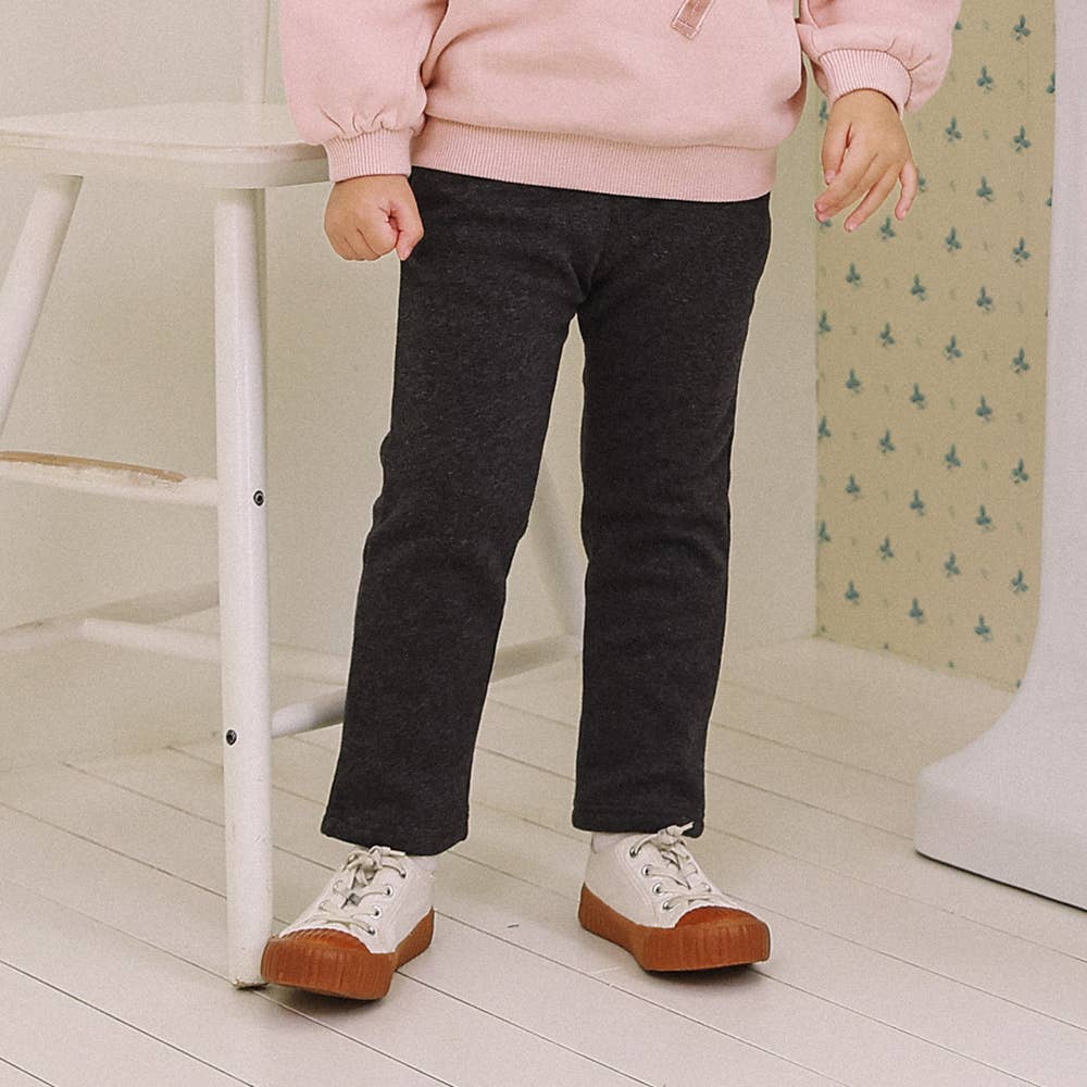 Chloe Slim Straight Fur-lined Pants-Pants - Kids-ToTo Heros-ToTo Heros l Premium Children&#x27;s Clothing
