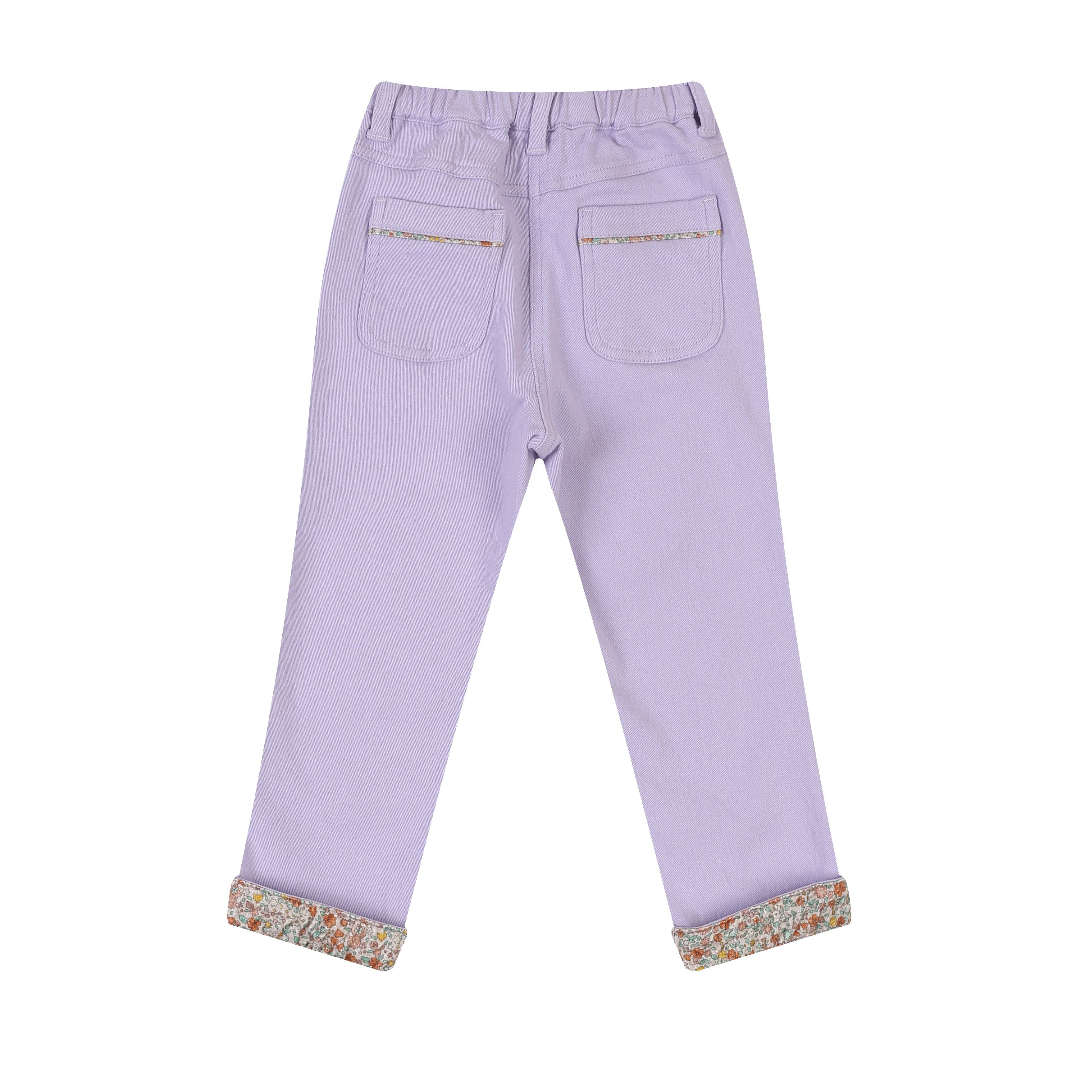 Clara Straight Pants with Roll-Up Hem-Pants - Kids-ToTo Heros-ToTo Heros l Premium Children&#x27;s Clothing