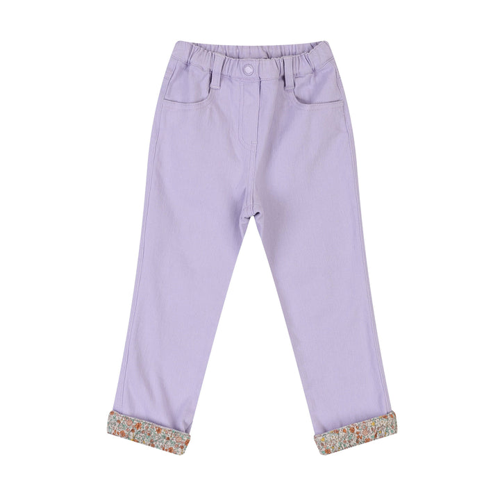 Clara Straight Pants with Roll-Up Hem-Pants - Kids-ToTo Heros-ToTo Heros l Premium Children&#x27;s Clothing
