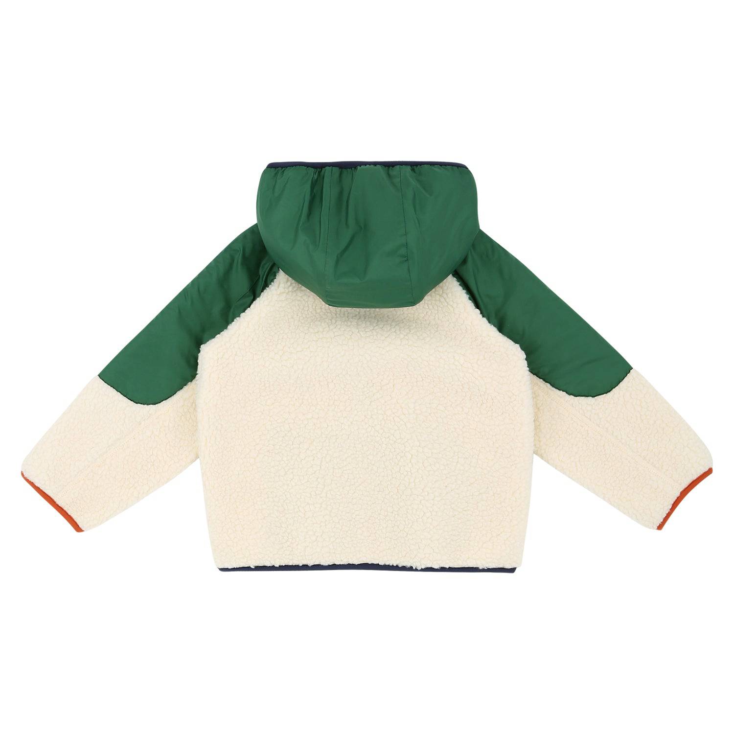 Color Contrast Fleece Hooded Jacket-Jacket - Kids-ToTo Heros-ToTo Heros l Premium Children&#x27;s Clothing