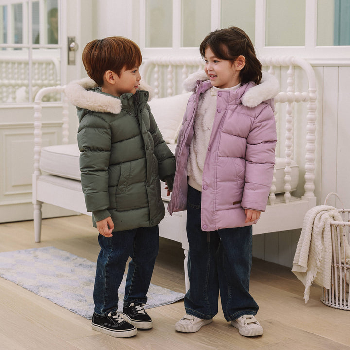 Conner Down Puffer Jacket with Detachable Hood-Puffer Jacket - Kids-ToTo Heros-ToTo Heros l Premium Children's Clothing