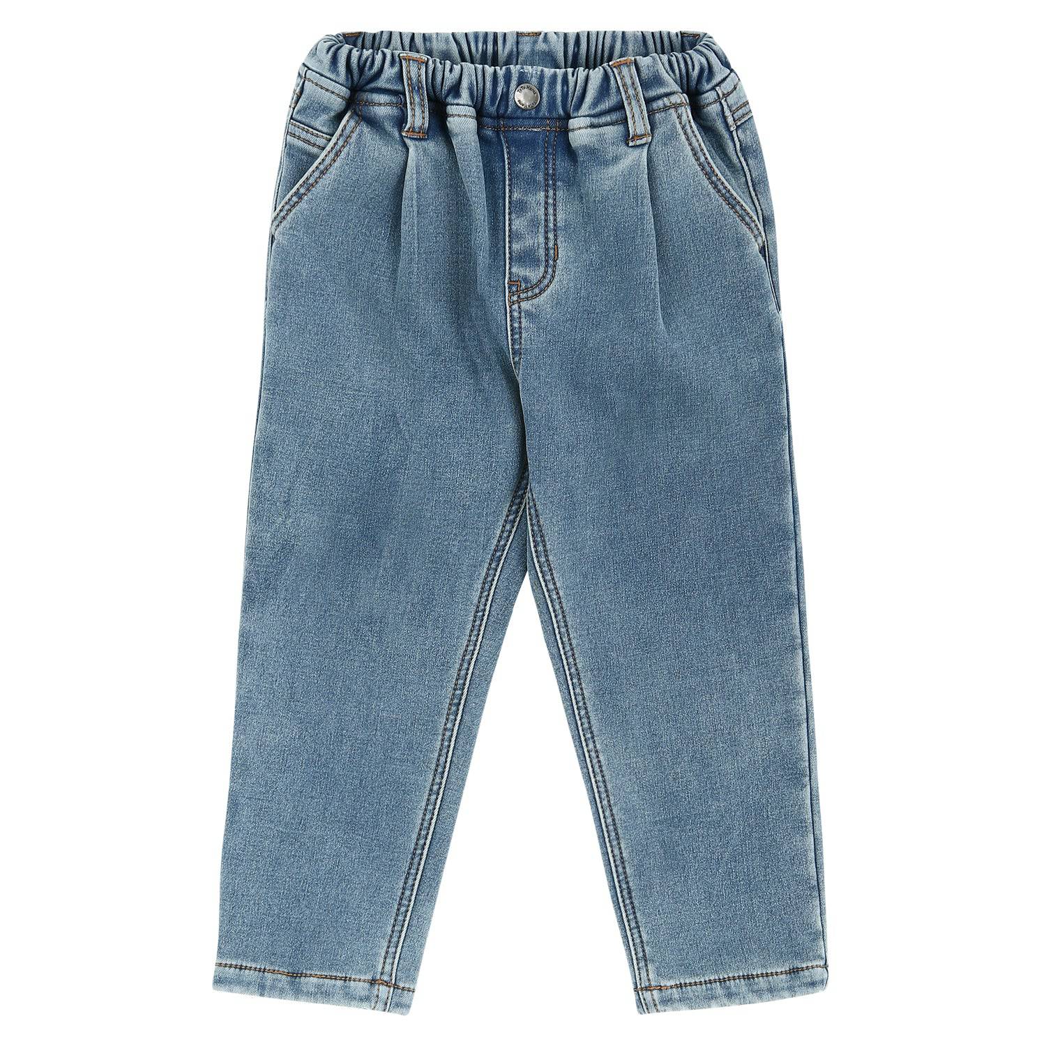Cozy Fleeced Baggy Denim Pants-Pants - Kids-ToTo Heros-ToTo Heros l Premium Children&#x27;s Clothing
