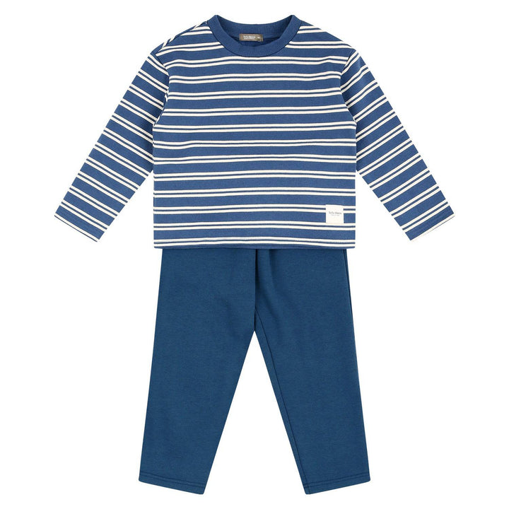 Cozy Fleeced Striped Top & Pants Set-Top & Pant Set - Kids-ToTo Heros-ToTo Heros l Premium Children&#x27;s Clothing