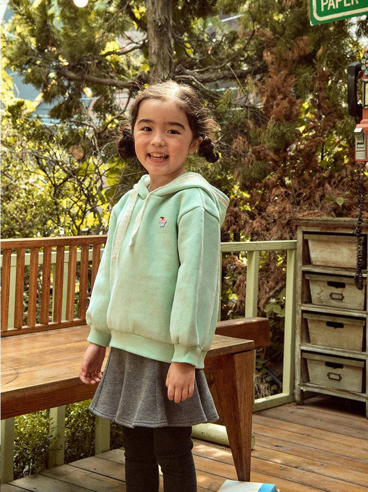 Cupcake Lace String Fleeced Hoodie-Hoodie - Kids-ToTo Heros-ToTo Heros l Premium Children&#x27;s Clothing