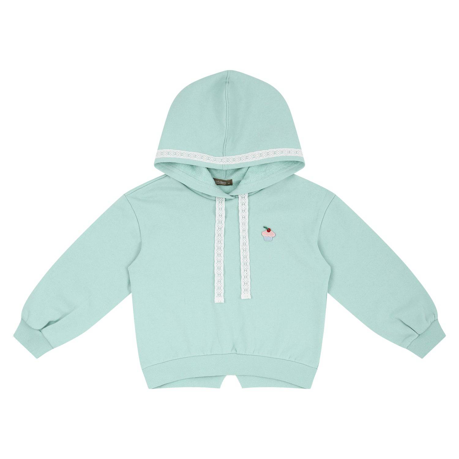Cupcake Lace String Fleeced Hoodie-Hoodie - Kids-ToTo Heros-ToTo Heros l Premium Children&#x27;s Clothing