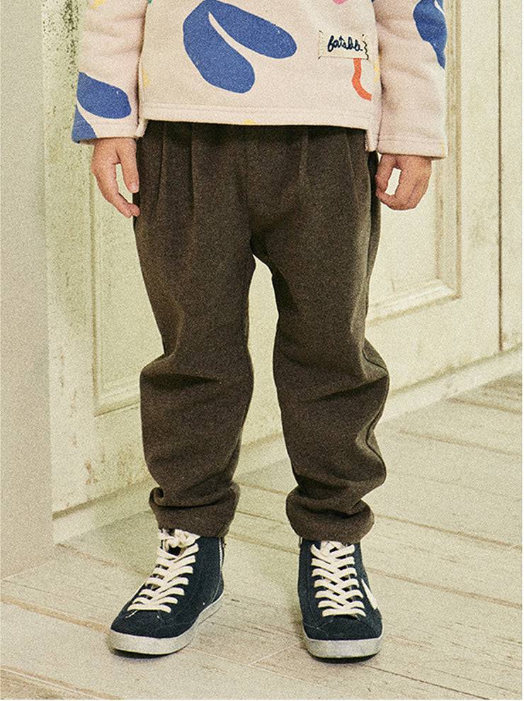 Daniel Fleeced Herringbone Pants-Pants - Kids-ToTo Heros-ToTo Heros l Premium Children&#x27;s Clothing