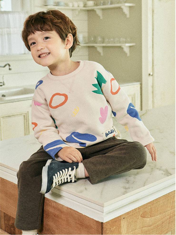 Daniel Fleeced Herringbone Pants-Pants - Kids-ToTo Heros-ToTo Heros l Premium Children&#x27;s Clothing