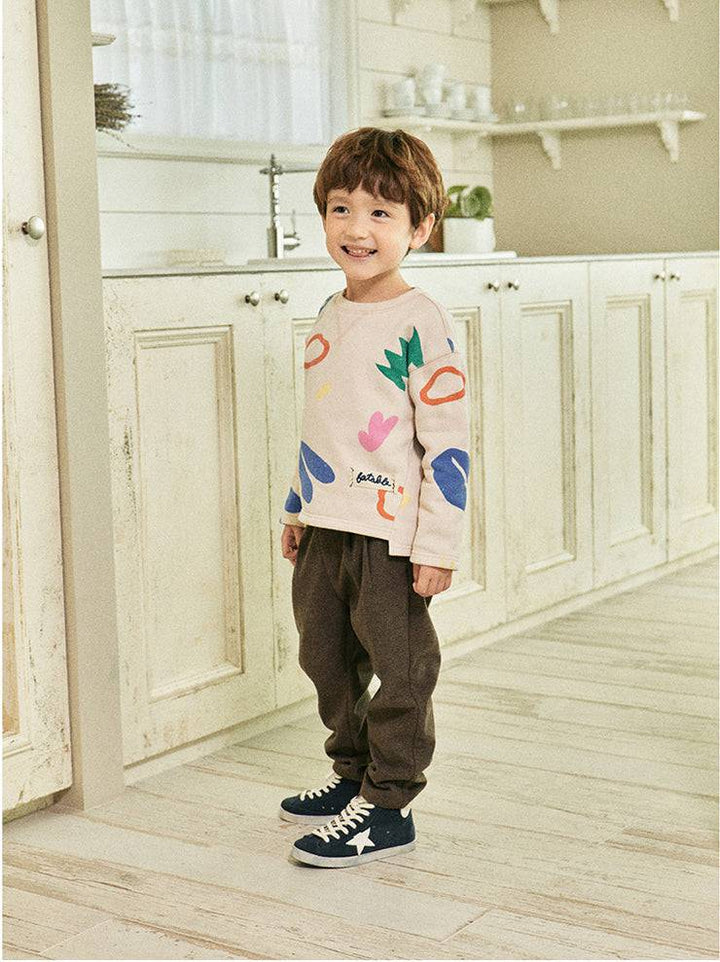 Daniel Fleeced Herringbone Pants-Pants - Kids-ToTo Heros-ToTo Heros l Premium Children&#x27;s Clothing