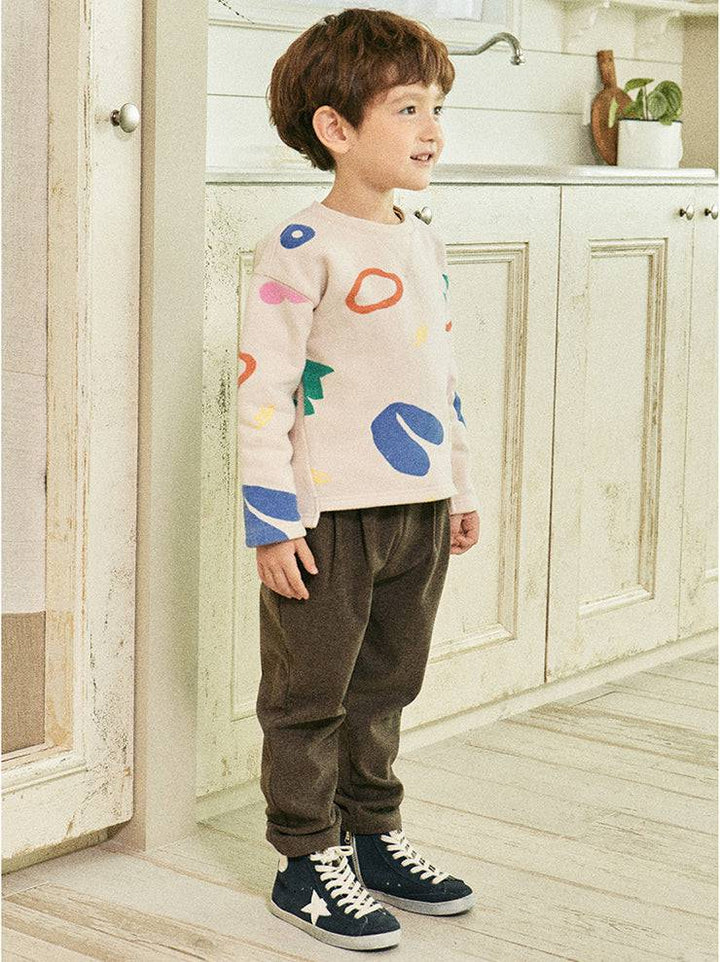 Daniel Fleeced Herringbone Pants-Pants - Kids-ToTo Heros-ToTo Heros l Premium Children&#x27;s Clothing