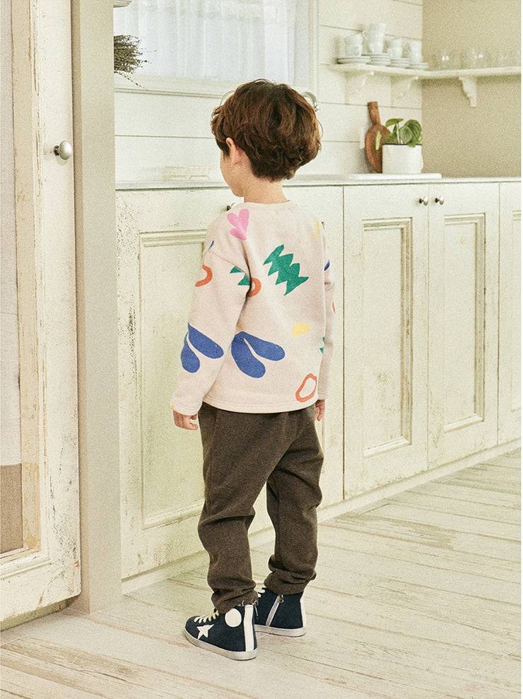 Daniel Fleeced Herringbone Pants-Pants - Kids-ToTo Heros-ToTo Heros l Premium Children&#x27;s Clothing