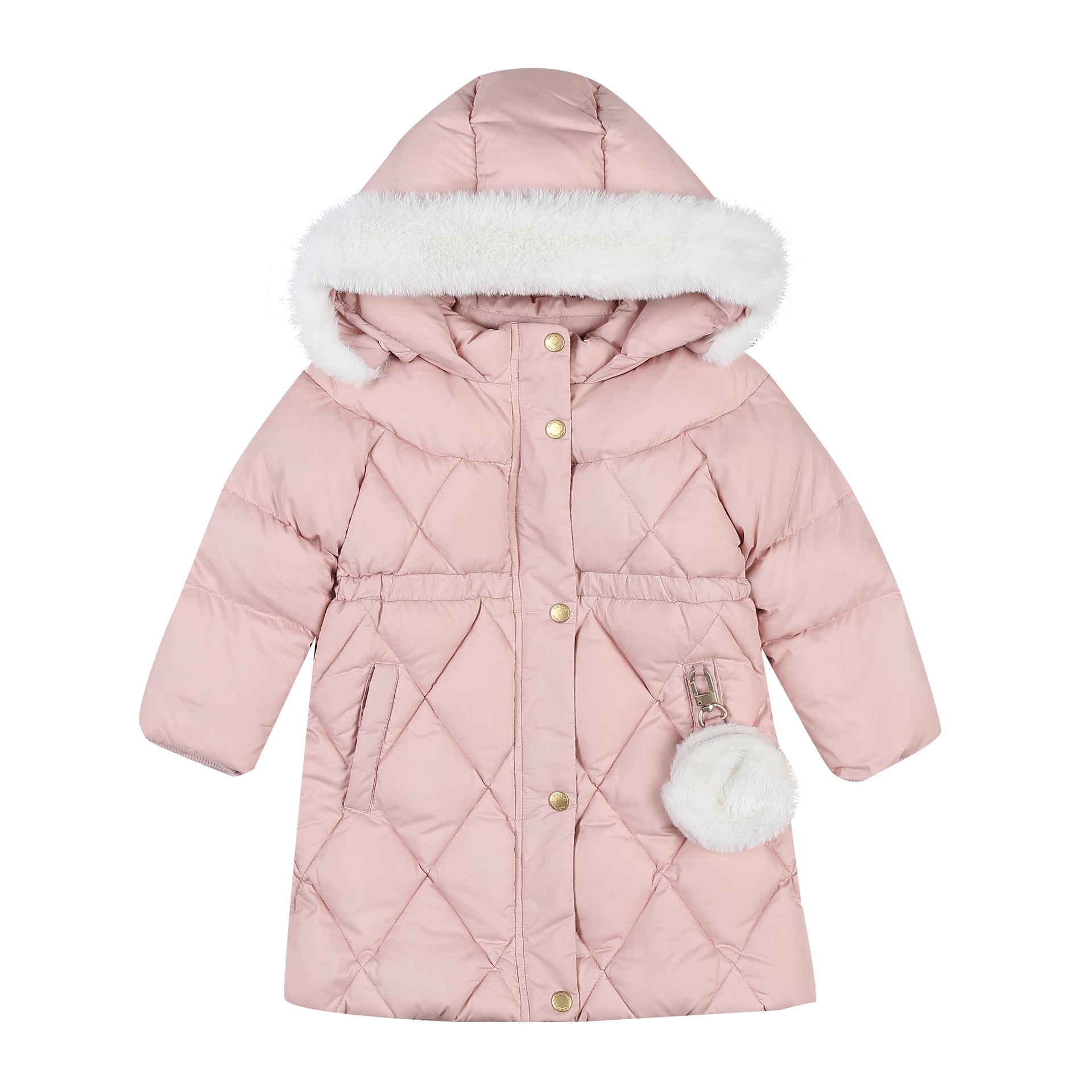 Diamond Full Length Down Puffer Jacket-Puffer Jacket - Kids-ToTo Heros-ToTo Heros l Premium Children's Clothing