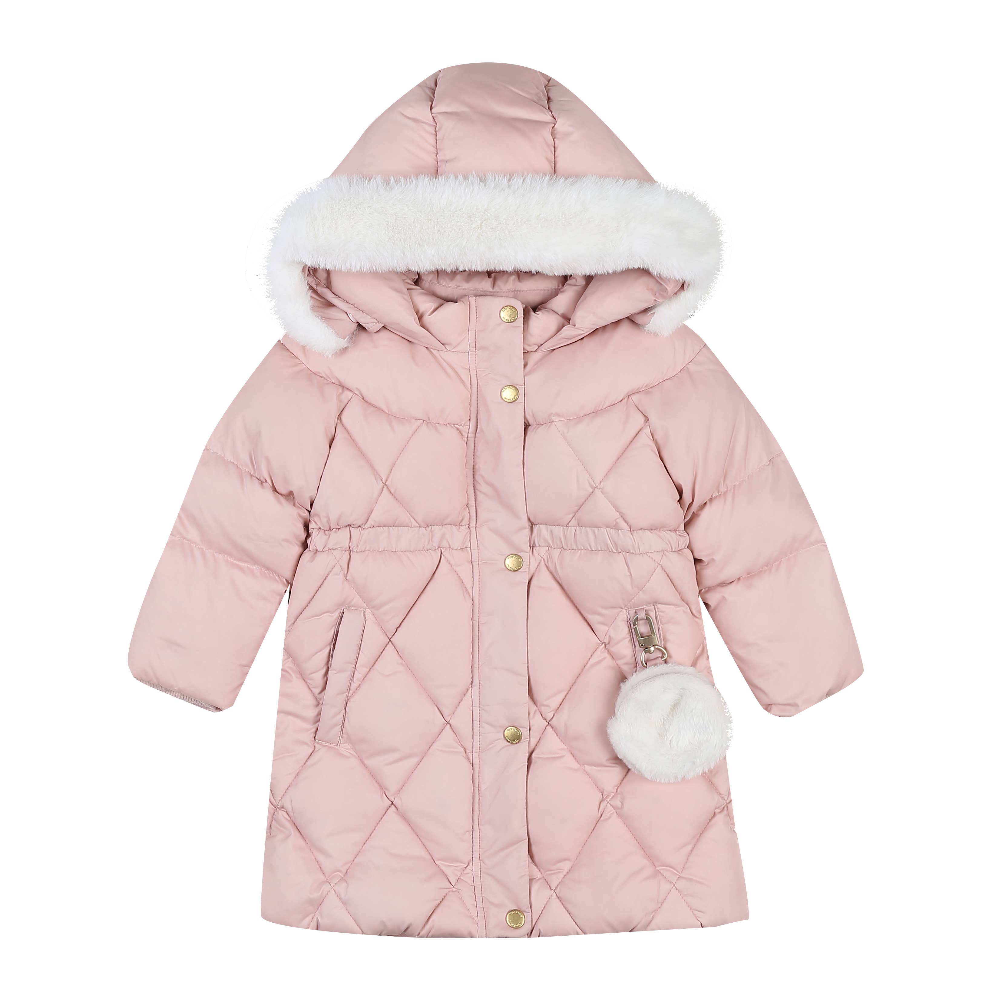 Diamond Full Length Down Puffer Jacket-Puffer Jacket - Kids-ToTo Heros-ToTo Heros l Premium Children's Clothing