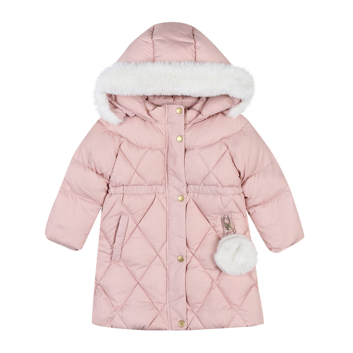Diamond Full Length Down Puffer Jacket-Puffer Jacket - Kids-ToTo Heros-ToTo Heros l Premium Children's Clothing
