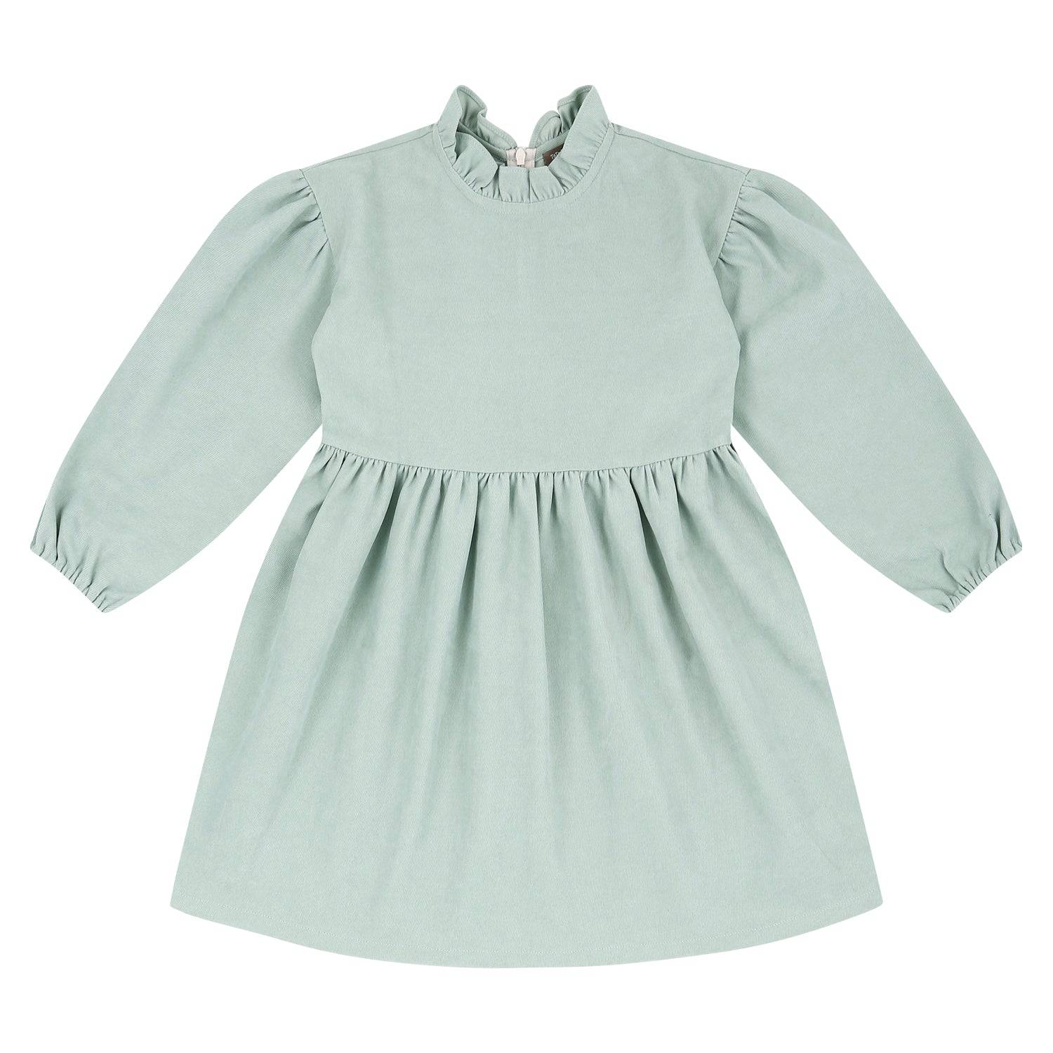 Dorothy Ruffled Neck Dress & Suspender Skirt Set - Mint-Dress - Kids-ToTo Heros-ToTo Heros l Premium Children&#x27;s Clothing
