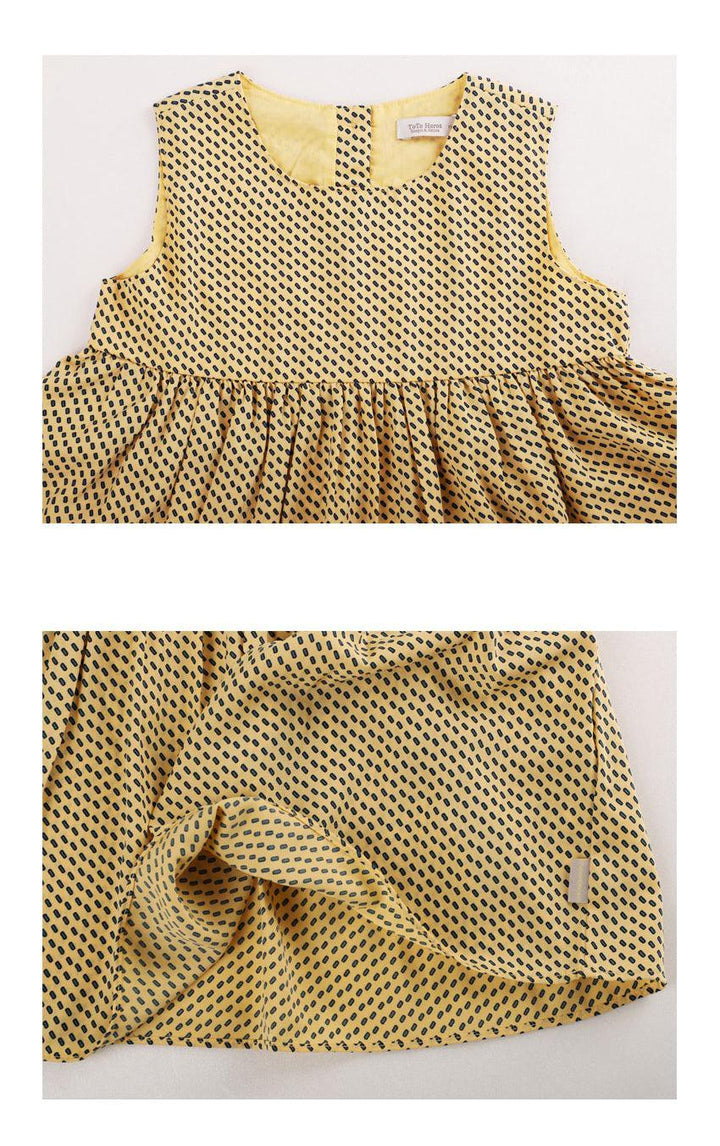 Dotted Print Tank Blouse-Blouse - Kids-ToTo Heros-