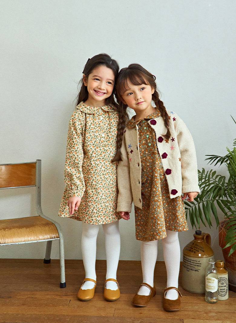 Emma Floral Print Dress-Dress - Kids-ToTo Heros-ToTo Heros l Premium Children&#x27;s Clothing