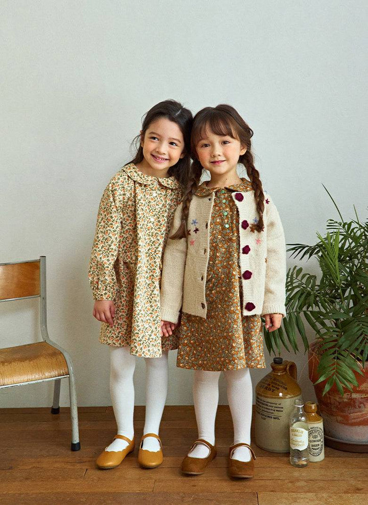 Emma Floral Print Dress-Dress - Kids-ToTo Heros-ToTo Heros l Premium Children&#x27;s Clothing