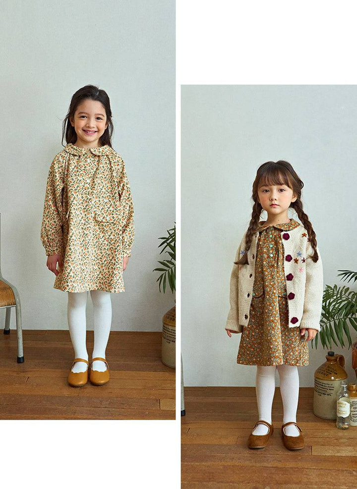 Emma Floral Print Dress-Dress - Kids-ToTo Heros-ToTo Heros l Premium Children&#x27;s Clothing