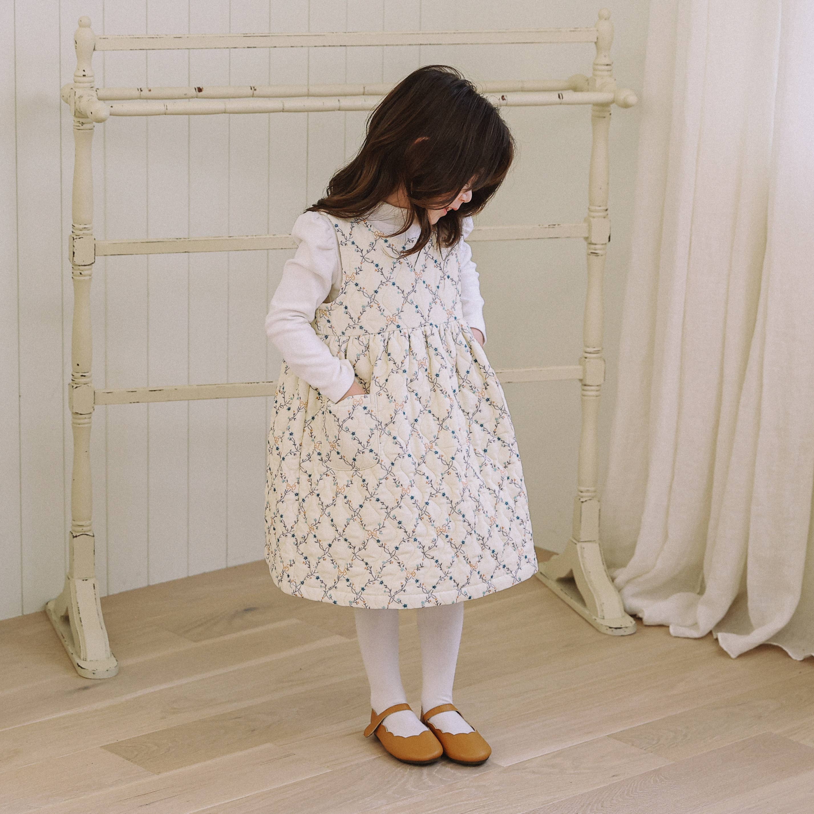 Erika Quilted Dress-Dress - Kids-ToTo Heros-ToTo Heros l Premium Children&#x27;s Clothing