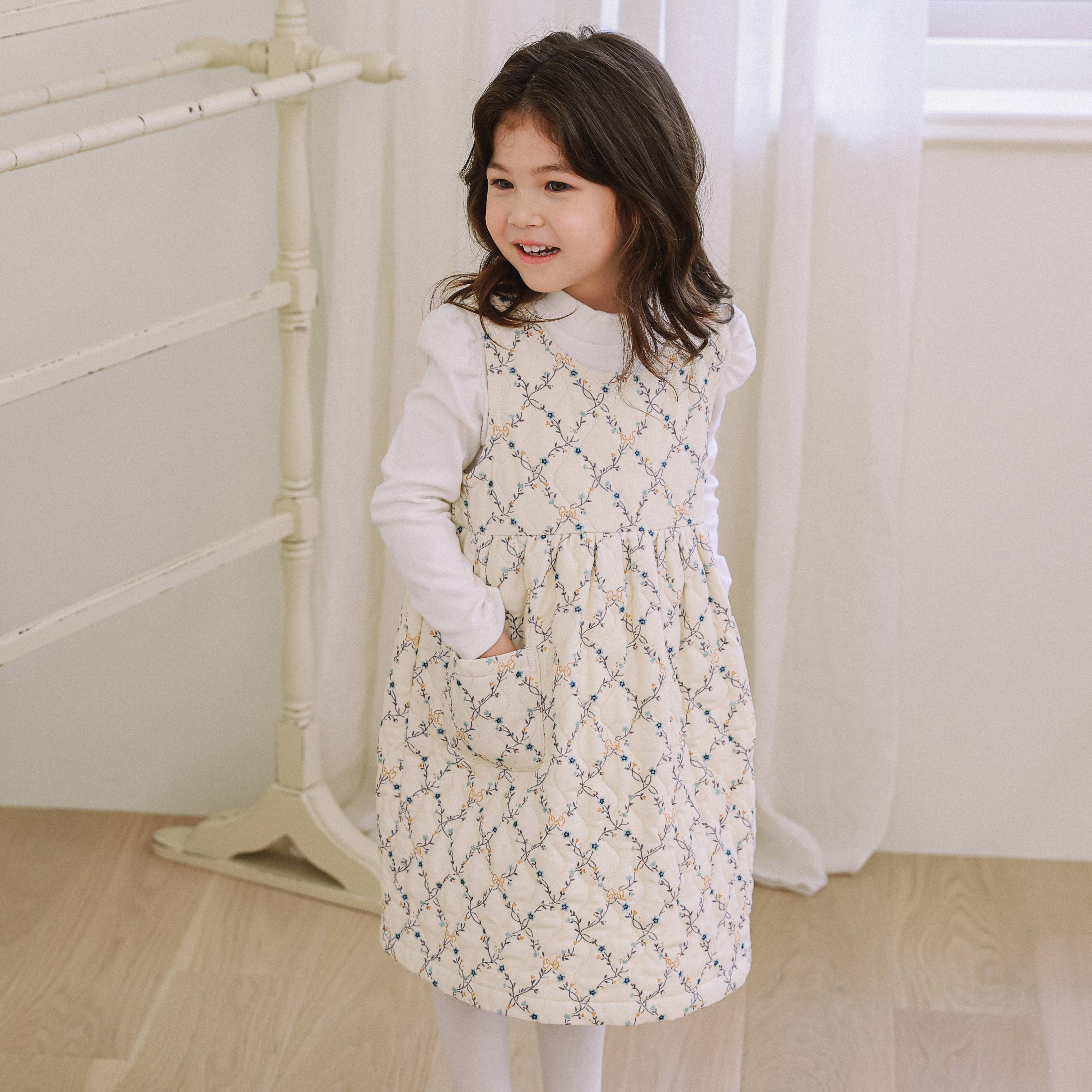 Erika Quilted Dress-Dress - Kids-ToTo Heros-ToTo Heros l Premium Children&#x27;s Clothing