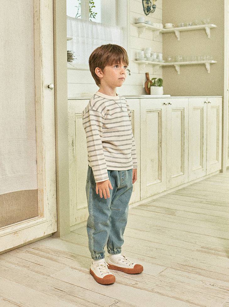 Erin Baggy Washed Denim Pants-Pants - Kids-ToTo Heros-ToTo Heros l Premium Children&#x27;s Clothing