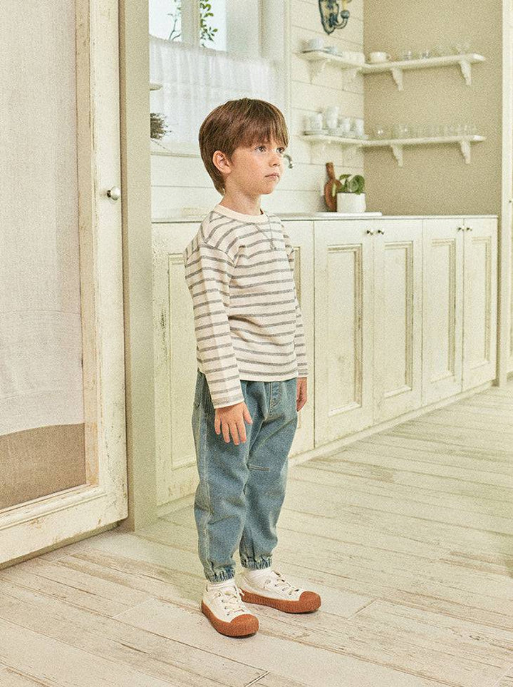 Erin Baggy Washed Denim Pants-Pants - Kids-ToTo Heros-ToTo Heros l Premium Children&#x27;s Clothing