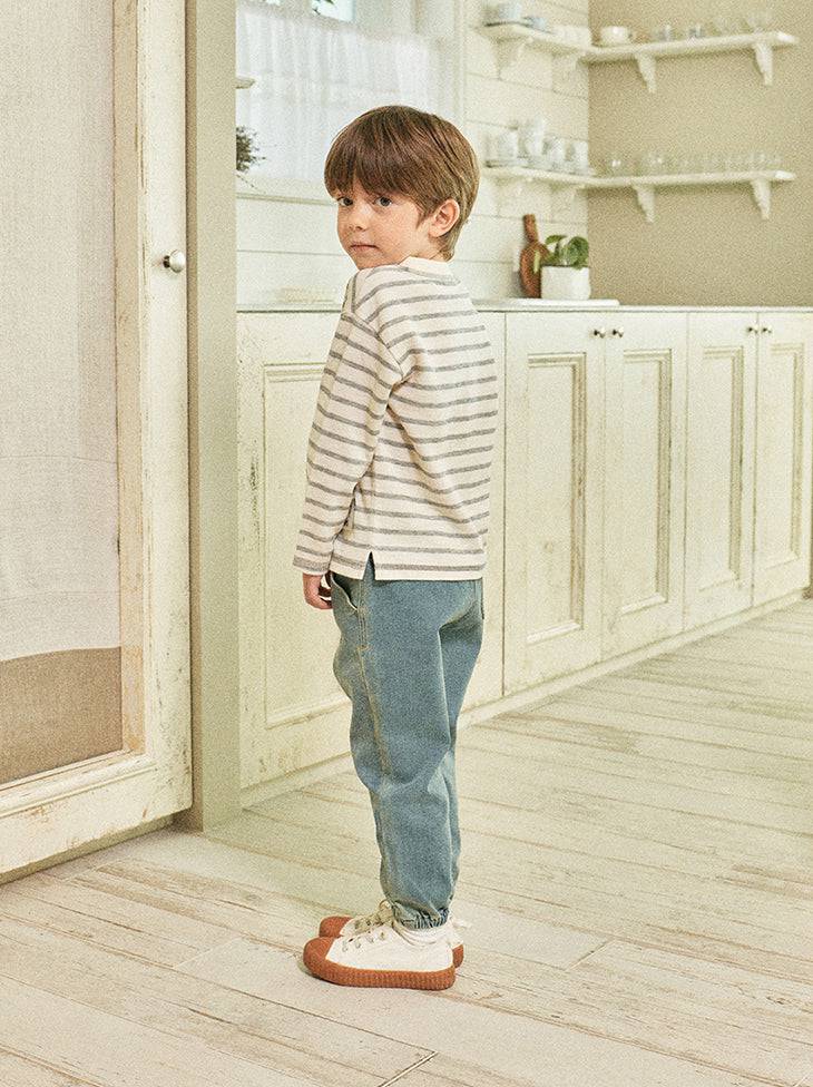 Erin Baggy Washed Denim Pants-Pants - Kids-ToTo Heros-ToTo Heros l Premium Children&#x27;s Clothing