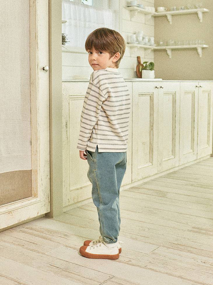 Erin Baggy Washed Denim Pants-Pants - Kids-ToTo Heros-ToTo Heros l Premium Children&#x27;s Clothing