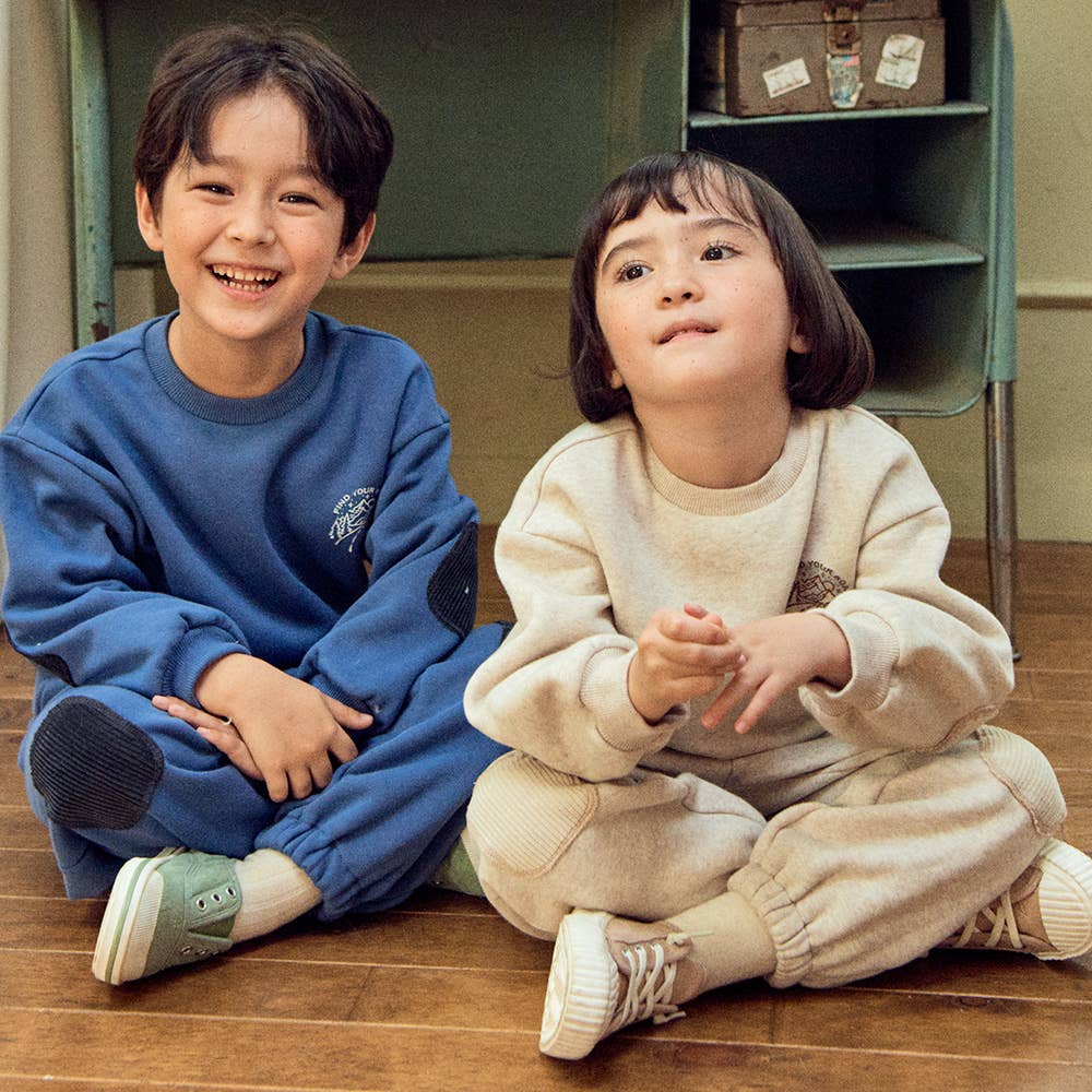 Evans Fleeced Sweatsuit Set with Elbow & Knee Patch-Top & Pant Set - Kids-ToTo Heros-ToTo Heros l Premium Children&#x27;s Clothing