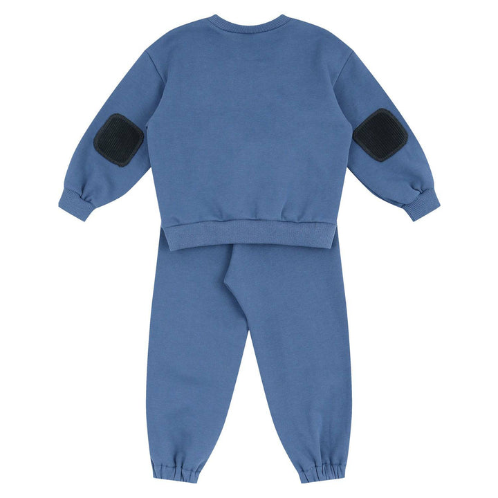 Evans Fleeced Sweatsuit Set with Elbow & Knee Patch-Top & Pant Set - Kids-ToTo Heros-ToTo Heros l Premium Children&#x27;s Clothing