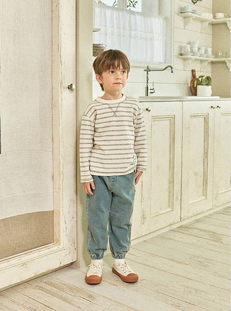 Everyday Striped T-Shirt-T-Shirt - Kids-ToTo Heros-ToTo Heros l Premium Children&#x27;s Clothing