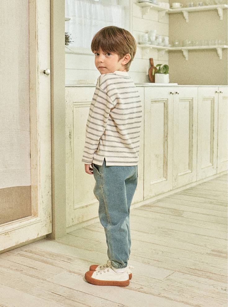 Everyday Striped T-Shirt-T-Shirt - Kids-ToTo Heros-ToTo Heros l Premium Children&#x27;s Clothing
