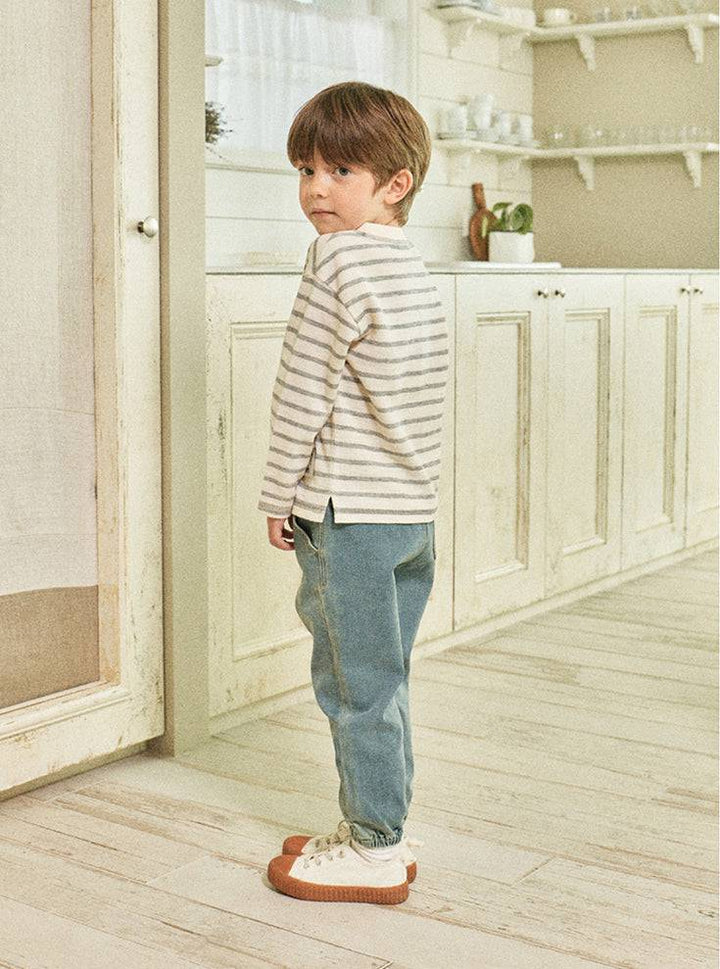 Everyday Striped T-Shirt-T-Shirt - Kids-ToTo Heros-ToTo Heros l Premium Children&#x27;s Clothing