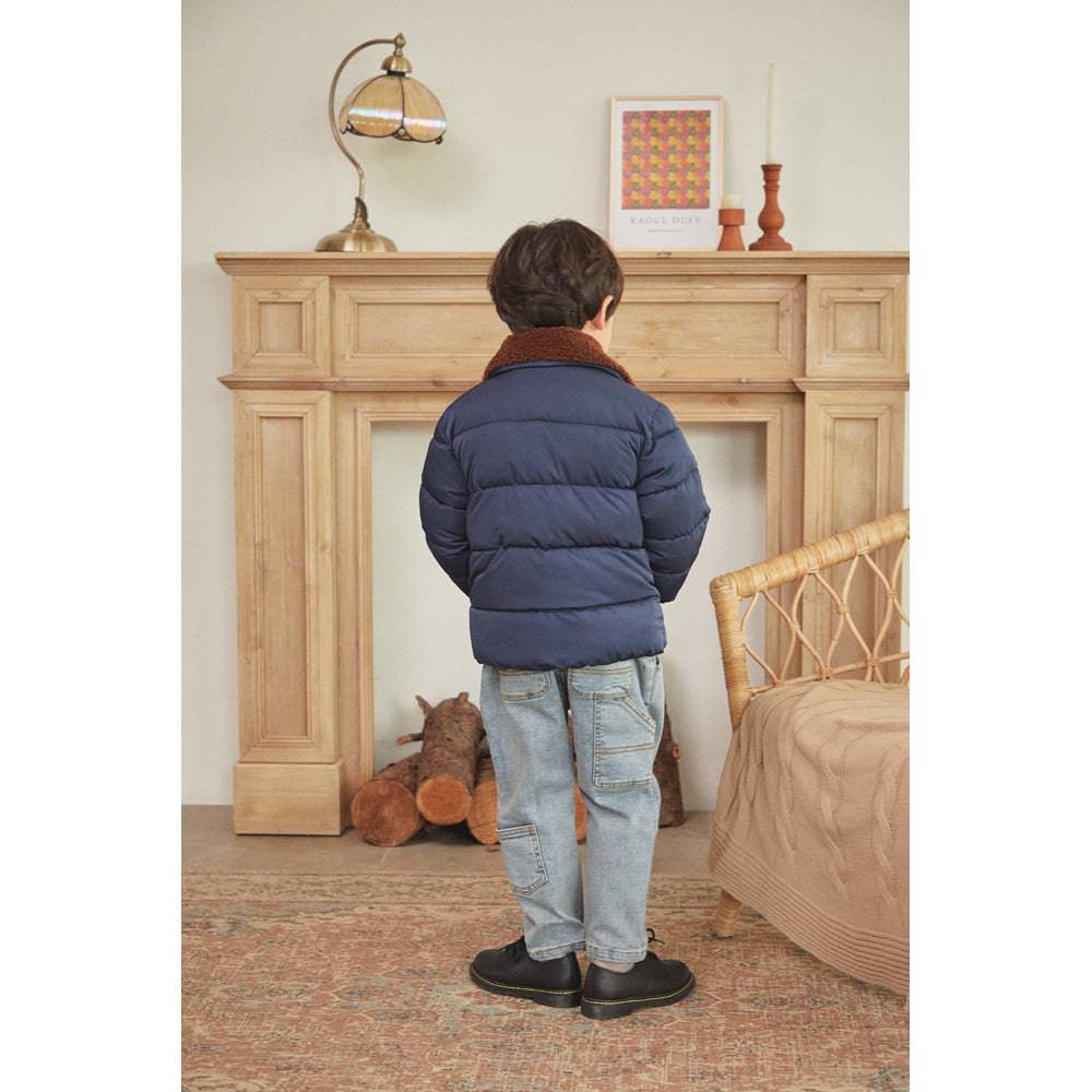 Faux Fur Collared Puffer Jacket-Puffer Jacket - Kids-ToTo Heros-ToTo Heros l Premium Children's Clothing