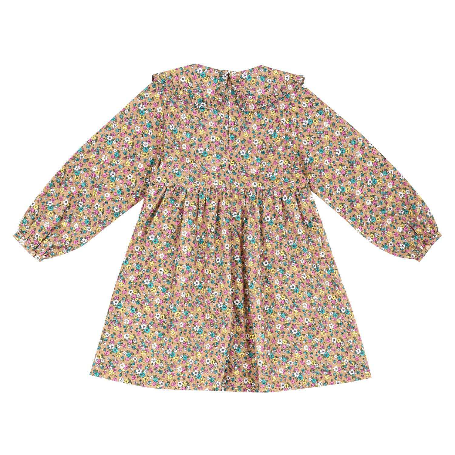 Flora Wide Collar Dress-Dress - Kids-ToTo Heros-ToTo Heros l Premium Children&#x27;s Clothing