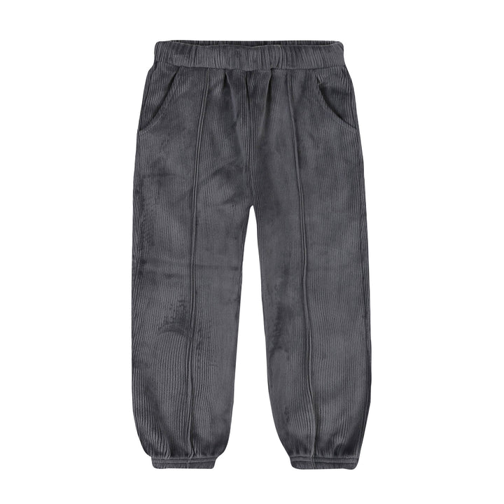 Frank Velvet Corduroy Jogger Pants-Pants - Kids-ToTo Heros-Dark Grey-XXS-ToTo Heros l Premium Children&#x27;s Clothing