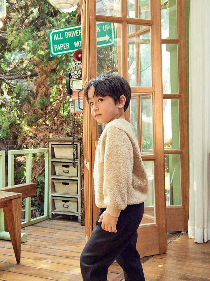 Fuzzy Teddy Pullover Sweatshirt-Sweatshirt - Kids-ToTo Heros-ToTo Heros l Premium Children&#x27;s Clothing