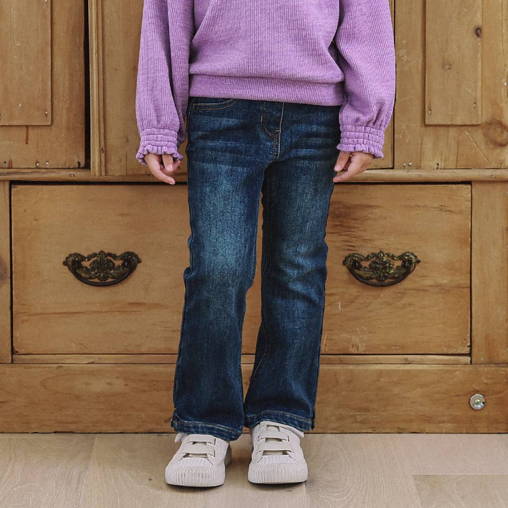 Gisele Boot Cut Fleeced Denim Pants-Jeans - Kids-ToTo Heros-ToTo Heros l Premium Children&#x27;s Clothing