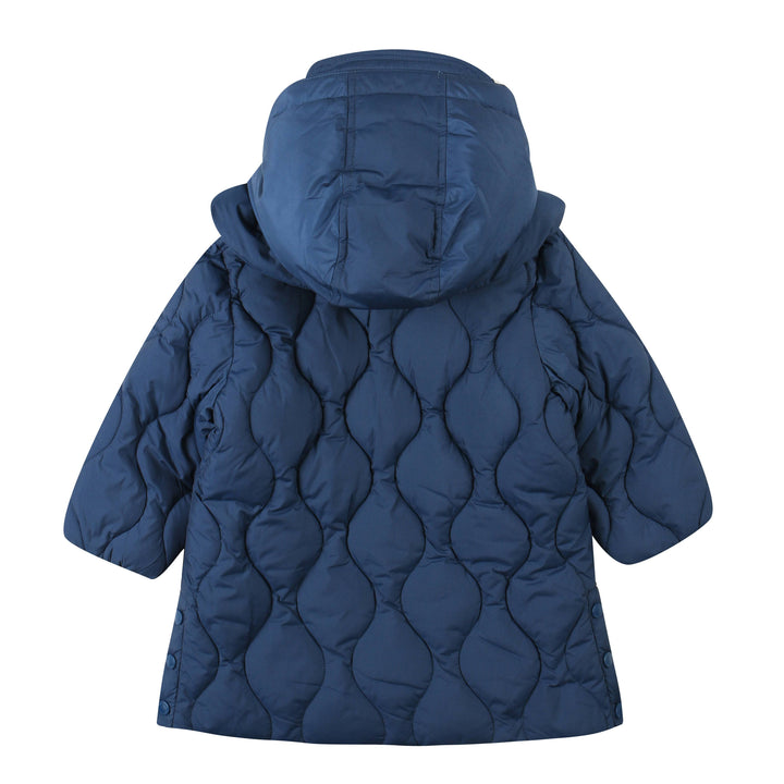 Glen Quilted Long Puffer Jacket-Puffer Jacket - Kids-ToTo Heros-ToTo Heros l Premium Children's Clothing