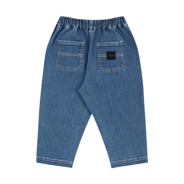Hans Relaxed Fit Pull-On Denim Cropped Pants-Jeans - Kids-ToTo Heros-