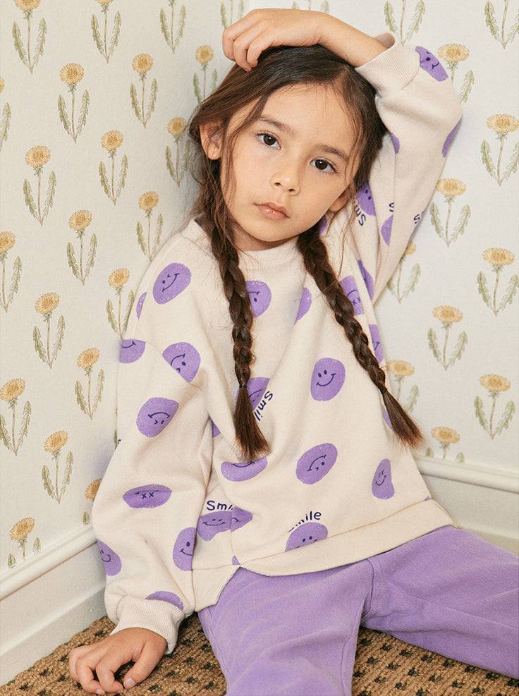 Happy Day Print Sweatshirt-Sweatshirt - Kids-ToTo Heros-ToTo Heros l Premium Children&#x27;s Clothing
