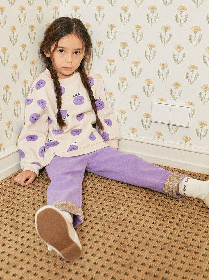 Happy Day Print Sweatshirt-Sweatshirt - Kids-ToTo Heros-ToTo Heros l Premium Children&#x27;s Clothing