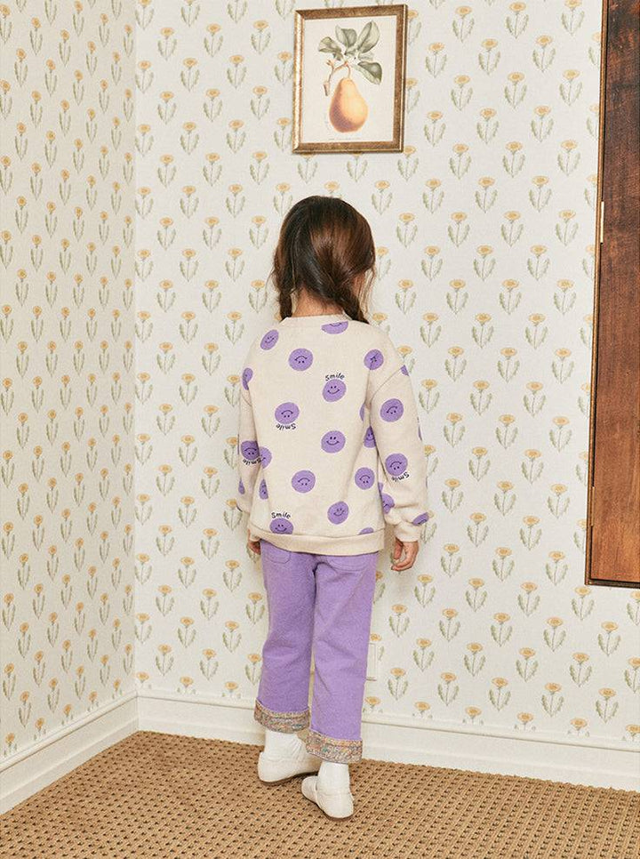 Happy Day Print Sweatshirt-Sweatshirt - Kids-ToTo Heros-ToTo Heros l Premium Children&#x27;s Clothing