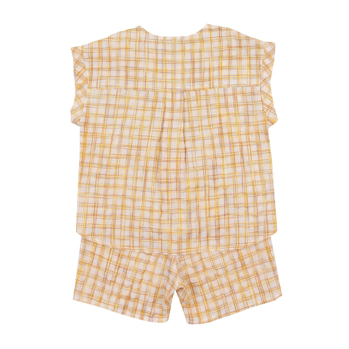 Holland Textured-Checkered Sleeveless Top & Shorts Set-Top & Skirt Set - Kids-ToTo Heros-