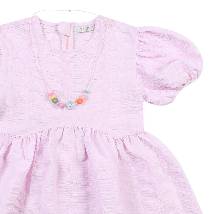 Holly Balloon Sleeve Summer Vacation Dress-Dress - Kids-ToTo Heros-
